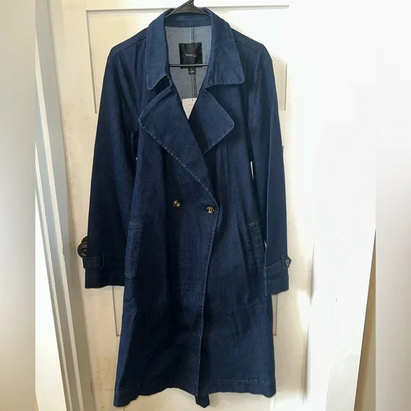Skinnygirl Denim Trench Coat - Picture 2 of 9